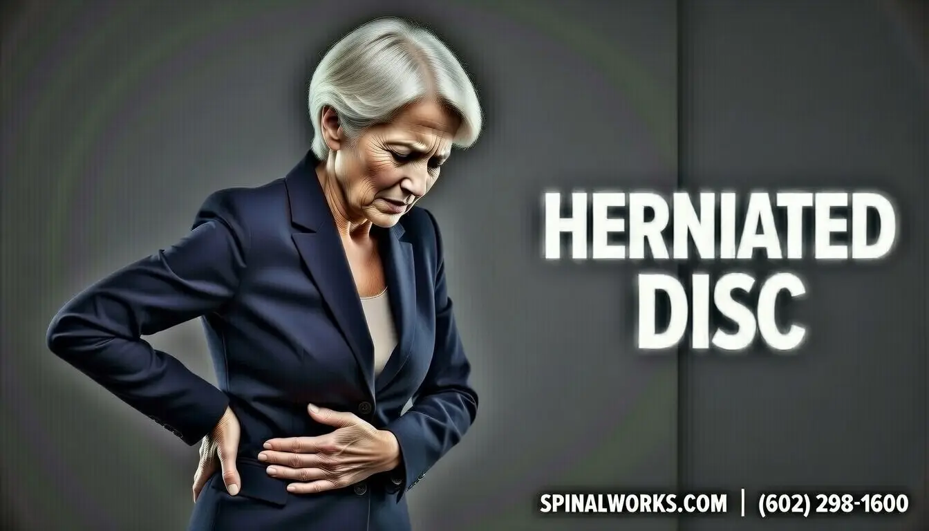 Image with text overlay Chiropractic Treatment Herniated Discs North Phoenix