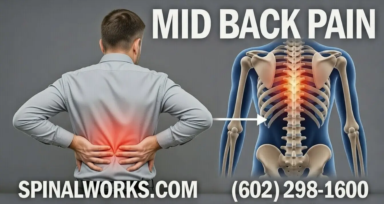 Middle Back Pain, SpinalWorks Chiropractic, AZ